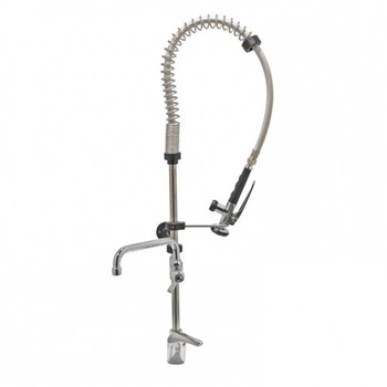 Bateria zlewozmywakowa stojąca ze spryskiwaczem i wylewką | AIFO AG-100