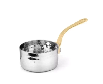 Rondelek finger food Charms, stal młotkowana, śr. 5.5 cm, poj. 60 ml | AMBITION 287677