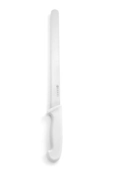 Nóż HACCP biały do chleba, ciast 30 cm | HENDI 843154