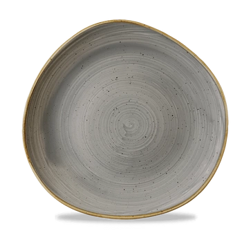 Talerz porcelanowy płytki Peppercorn Grey śr. 28,6 cm | FINE DINE SPGSOG111