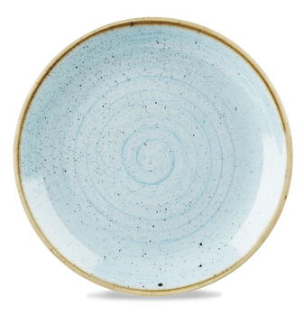 Talerz porcelanowy płytki Duck Egg Blue śr. 32,4 cm | FINE DINE SDESEV121