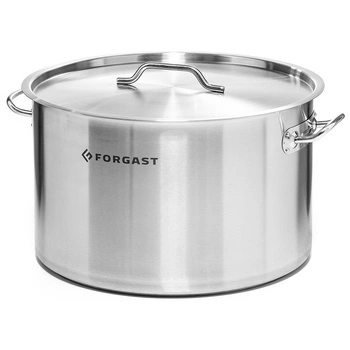 Garnek średni ze stali nierdzewnej z pokrywką, 2 l, średnica 16 cm | FORGAST FG02002