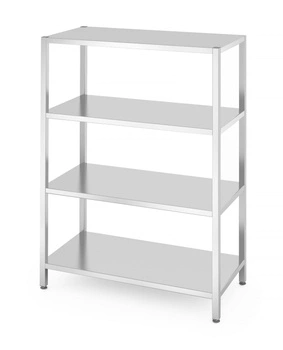 Regał magazynowy nierdzewny skręcany 4-półkowy 120x60 cm | HENDI 812563