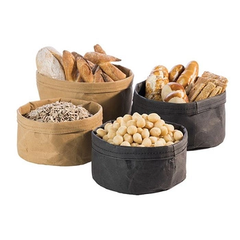 Papierowa torba na pieczywo czarna 17x11 cm | APS 30441