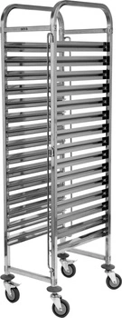 Wózek nierdzewny składany do transportu pojemników GN 1/1 | YATO YG-09070