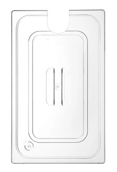 Pokrywka z poliwęglanu do GN 1/1 z wycięciem na sous vide | HENDI 864203