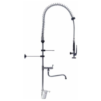 Bateria zlewozmywakowa stojąca z kranem mieszającym, spryskiwaczem i wylewką | AIFO AG-1M/05FE