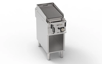 Grill lawowy gazowy na szafce otwartej 10 kW, pow. płyty 62×36 cm | TECNOINOX 313207