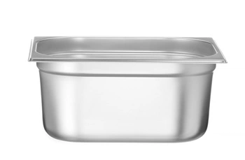 Pojemnik GN 1/2 gł. 15 cm ze stali nierdzewnej BUDGET LINE | HENDI 800348