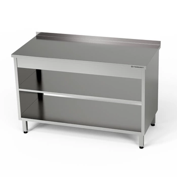 Stół roboczy nierdzewny 2-półkowy 80x70x85 cm | FORGAST