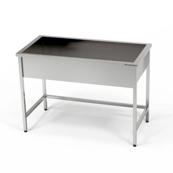 Basen nierdzewny 1-komorowy (gł. 40 cm) 90x60x85 cm | FORGAST