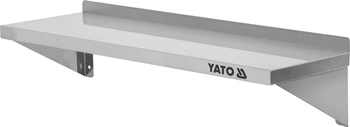 Półka nierdzewna wisząca pojedyncza 150x30x18 cm | YATO YG-09042