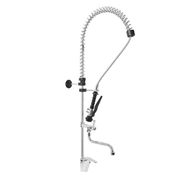 Bateria zlewozmywakowa ze spryskiwaczem i kranem mieszającym, stojąca, wysokość 105 cm | MONOLITH R0201020220