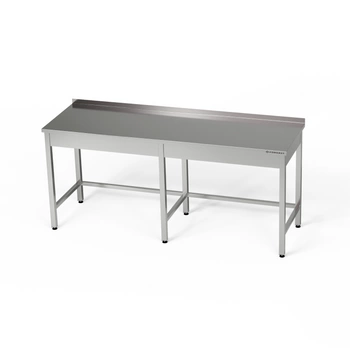Stół roboczy nierdzewny 250x70x85 cm | FORGAST
