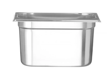 Pojemnik GN 1/4 gł. 15 cm ze stali nierdzewnej PROFI LINE | HENDI 801611