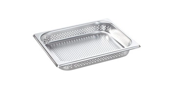 Pojemnik ze stali nierdzewnej perforowany 1/1 GN (32,5 × 53 x 5.5 cm) | RATIONAL 6015.1165