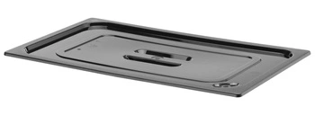 Pokrywka GN 1/4 z czarnego poliwęglanu | HENDI 862902