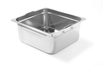Pojemnik GN 2/3 gł. 20 cm z chowanymi uchwytami PROFI LINE | HENDI 803301