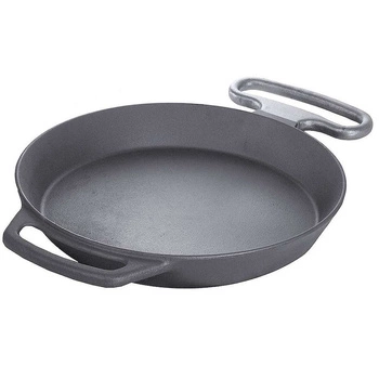 Patelnia cateringowa z uchwytami, żeliwna, 65 cm | CONTACTO 5091/650