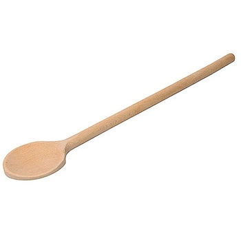 Łyżka drewniana okrągła do patelni teflonowych, długość 32 cm | CONTACTO 833/032