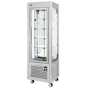Witryna ekspozycyjna chłodnicza obrotowa, dynamiczne chłodzenie, 360 l, srebrna | ROLLER GRILL RD 60 T
