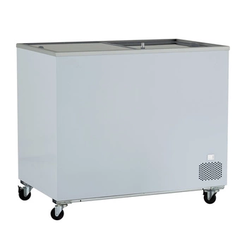 Zamrażarka skrzyniowa przeszklona 290 l, szklana pokrywa, 2 kosze | FORGAST FG08400/W