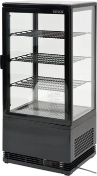 Witryna chłodnicza 78 l czarna | YATO YG-05056