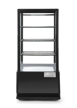 Witryna chłodnicza 78 l, czarna, LED, automatyczne odszranianie | HENDI 233658