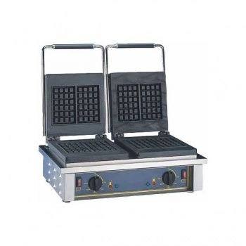 Gofrownica elektryczna, 4 gofry, 9.5x15x2.3 cm, 2x3.2 kW | ROLLER GRILL GED 20