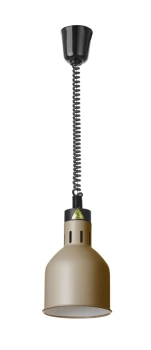 Lampa do podgrzewania potraw wisząca, cylindryczna, beżowa, 230V/250W | HENDI 273784