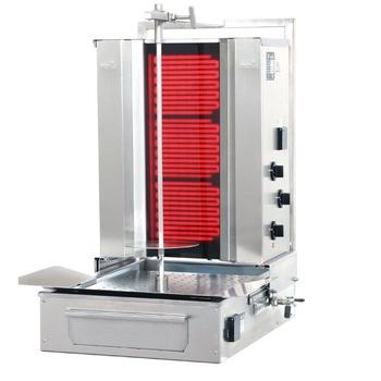 Gyros (kebab) elektryczny do 40 kg, 3 pola grzewcze, 5.7 kW | POTIS F CE3