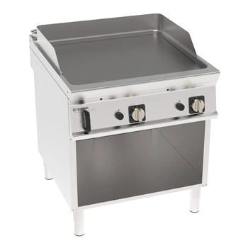 Płyta grillowa gazowa gładka, na szafce otwartej, 80 cm | TECNOINOX 313249