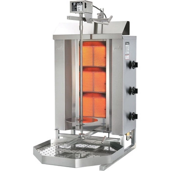 Gyros (kebab) gazowy, 3 pola grzewcze, do 40 kg | POTIS GD-3
