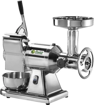 Maszynka do mielenia mięsa z elektryczną tarką do sera, 250 kg/h + 40 kg/h, 1.1 kW, 230 V | FIMAR AB22T235M