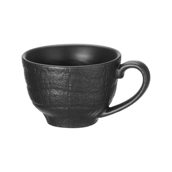 Filiżanka do kawy Crust, 230 ml, kolor czarny | FINE DINE 767337