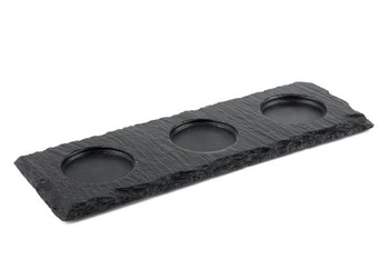 Płyta do prezentacji dań z łupku MORRA 28x10x0.9 cm | APS 987