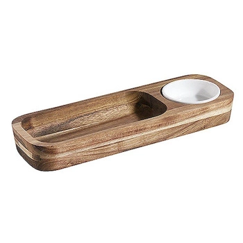 Drewniany zestaw do dipów, 30x10x3.5 cm | CONTACTO 3870/300