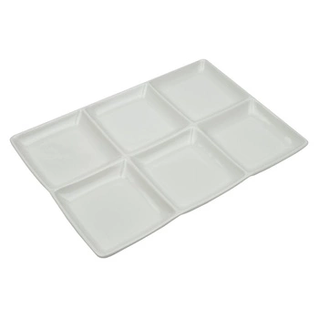 Talerz bufetowy porcelanowy MINIMAX - 28x20 cm | RAK R-OPRP6C-6