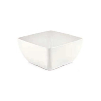 Miska kwadratowa z melaminy, biała 25 x 25 x (h) 12 cm | FINE DINE 562697