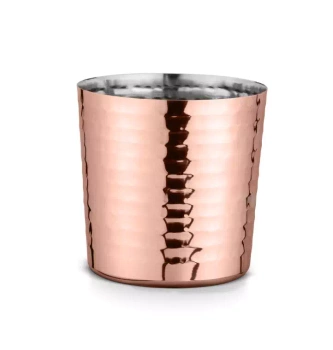Kubek serwingowy, kolor miedź młotkowana | AMBITION 126613