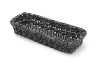 Koszyk na sztućce czarny 27x10 cm | HENDI 426098