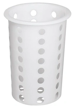 Koszyk na sztućce, polietylen, biały, 9.5x13.5 | APS 11998