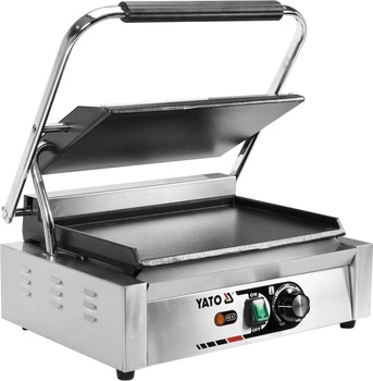 Grill kontaktowy panini z gładkimi płytami | YATO YG-04558