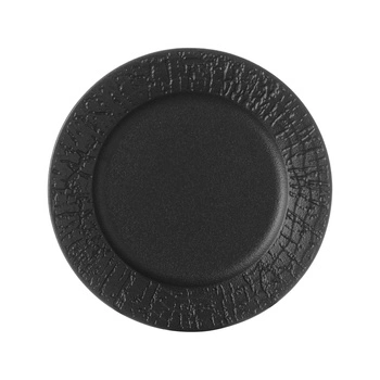 Talerz płytki z rantem Crust - 21 cm, kolor czarny | FINE DINE 767351