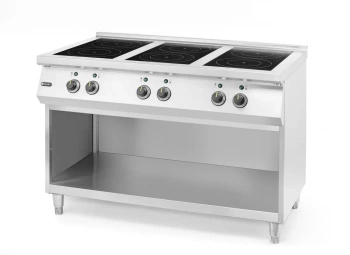 Kuchenka indukcyjna z 6 polami grzewczymi, HENDI, 400V/25500W, 120x70x(H)89 cm | HENDI 237397