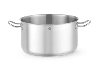 Garnek ze stali nierdzewnej średni Kitchen Line, poj. 9,5 l, średnica 25 cm, wysokość 15,5 cm | HENDI 837733