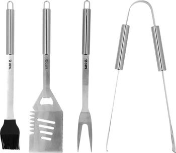 Zestaw do grillowania ze stali nierdzewnej 4 elementy  | YATO YG-20110