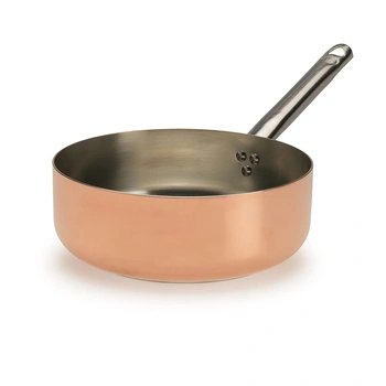 Rondel Tinned Copper z ocynowanej miedzi, 6 l, wysokość 9 cm, średnica 28 cm | PENTOLE AGNELLI ALCU107PI28