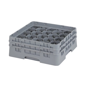 Kosz do szkła 20 przegródek - 50x50cm, szary | CAMBRO 20S534/151