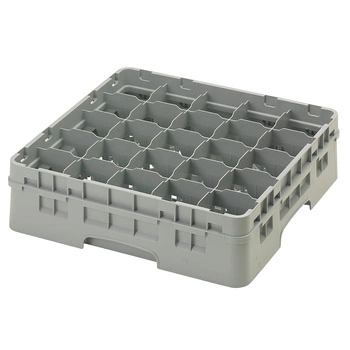 Kosz do szkła 25 przegródek - 50x50cm, szary | CAMBRO 25S418/151